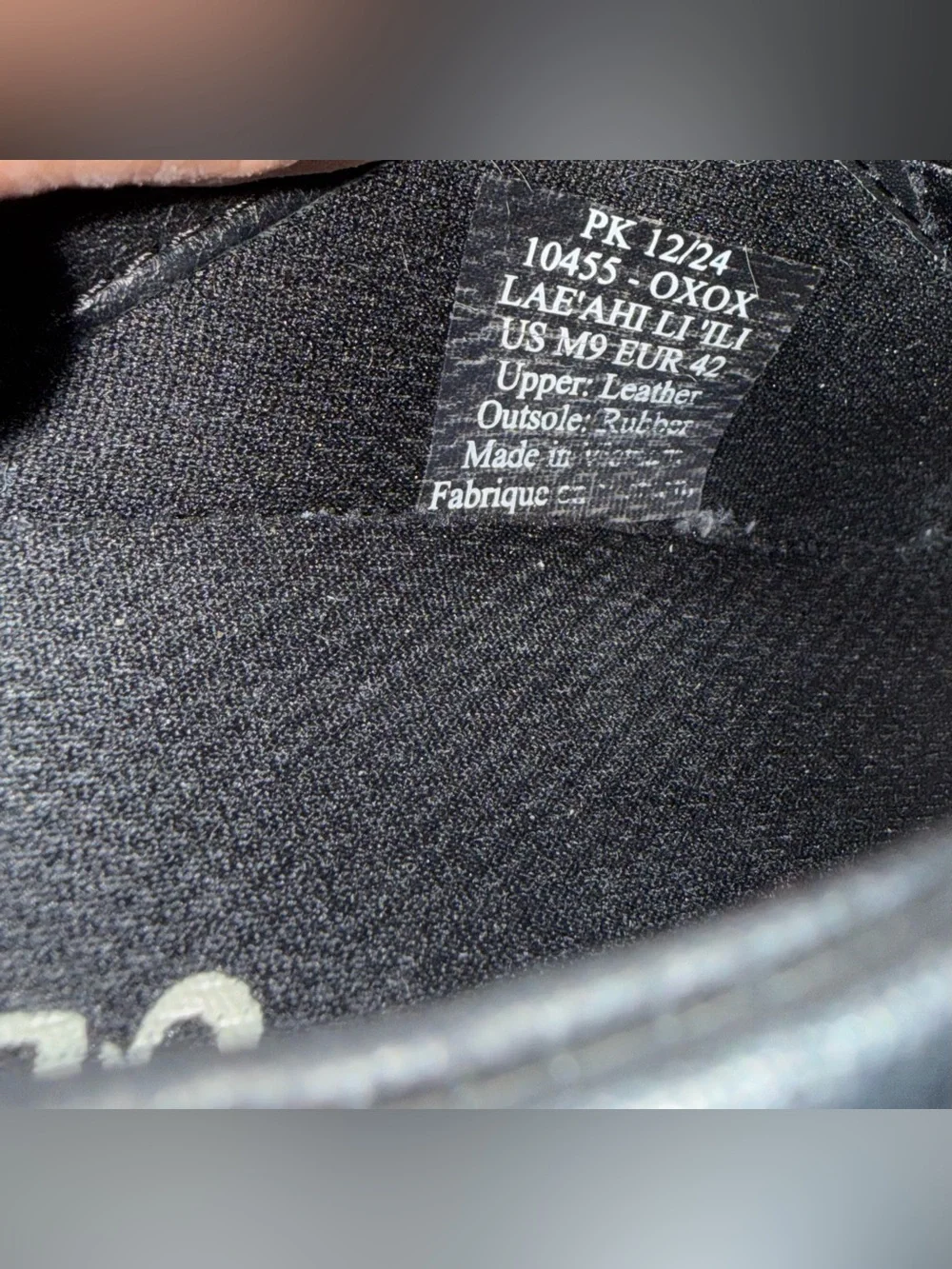 Olukai | Men’s 9 EU 42 | Black Leather Lae'Ahi Li 'ILI  Sneakers Drop In Heel